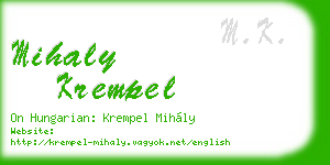 mihaly krempel business card